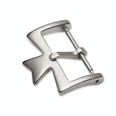 VC Accessori per orologi con fibbia per mandrima in acciaio inossidabile, stile: fibbia da 18 mm (argento)