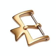 VC Accessori per orologi con fibbia per mandrima in acciaio inossidabile, stile: fibbia da 20 mm (oro rosa)