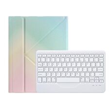Per iPad 2025/2022 B10 Triangle Holder Tablet Bluetooth Keyboard Custodia in pelle (arcobaleno)