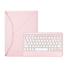Z10B Per iPad 10th Gen 10.9 2022 Custodia per tablet in pelle con tastiera Bluetooth con slot per penna (rosa)