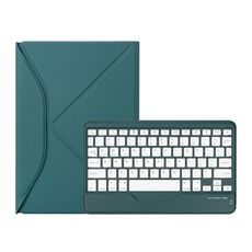 Z10B Per iPad 10th Gen 10.9 2022 Custodia per tablet in pelle con tastiera Bluetooth con slot per penna (verde)