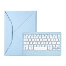 Z10B Per iPad 10th Gen 10.9 2022 Custodia per tablet in pelle con tastiera Bluetooth con slot per penna (blu)