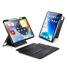 Custodia magnetica per tablet con tastiera Bluetooth wireless serie DUX DUCIS DK per iPad Air 4 e 5 / iPad Pro 11 2022 (nero)