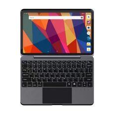 Per iPad Pro 11 2022/2021/2020/2018/Air 4/5 Custodia in pelle con tastiera touch Bluetooth in lega di alluminio (grigio)