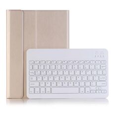 Custodia per tablet in pelle con tastiera touch Bluetooth per iPad Pro 11 2024 A13B con slot per penna (oro)