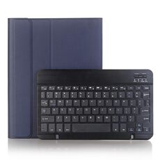 Custodia per tablet in pelle con tastiera touch Bluetooth per iPad Pro 11 2024 A13B con slot per penna (blu scuro)
