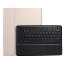 Per iPad Pro 13 2024 A14B-A Custodia tablet in pelle con tastiera touch Bluetooth ultrasottile staccabile con slot per penna (Oro)