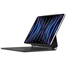 Custodia in pelle per tablet con tastiera magnetica galleggiante serie DUX DUCIS MK per iPad Air 13 2024 / Pro 12.9 2022 / 2021 (Nero)