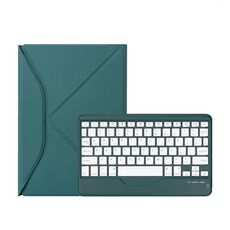 Z098B Custodia per tablet in pelle con tastiera Bluetooth e slot per penna per iPad Air 11 2025/2024/2022/2020 (verde)
