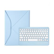 Z098B Custodia per tablet in pelle con tastiera Bluetooth e slot per penna per iPad Air 11 2025/2024/2022/2020 (azzurro cielo)