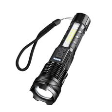 E-SMARTER A76 Zoom telescopico COB Luce laterale Torcia a luce forte, Stile: Lampadina P50