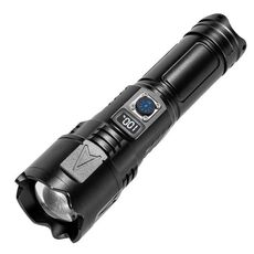 E-SMARTER A03 Laser 30W Torcia portatile con display LCD (nero)