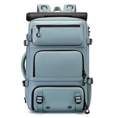 BANGE BG-1810 Borsa a tracolla da viaggio, grande capacità, leggera, multifunzionale (azzurro chiaro)