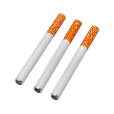 78mm 3 pezzi in lega di alluminio a forma di sigaretta Mini tubo di metallo accessori per fumatori