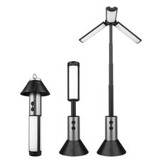 Lanterna da campeggio retrattile Torcia ricaricabile 25,2-51,8 cm Altezza regolabile