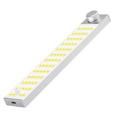Lampada LED per armadietto con sensore di movimento magnetico, ricaricabile, 128 LED, 3 temperature di colore XN01