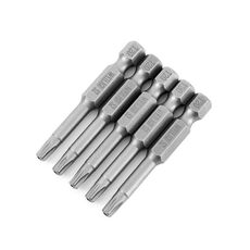 WEILIGU 5 pezzi 75mm T20 magnetico S2 pneumatico aria punta trapano elettrico testa fiore di prugna con foro centrale