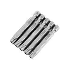 WEILIGU 5 pezzi 75mm T40 magnetico S2 pneumatico aria punta trapano elettrico testa fiore di prugna con foro centrale