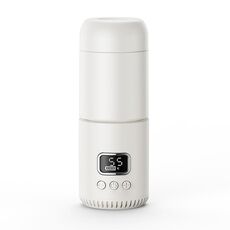 Scalda biberon portatile wireless da 18000 mAh e 400 ml, con temperatura regolabile, thermos da viaggio, ricarica rapida di tipo C.
