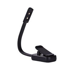 Lampada portatile con clip per libri, protezione per gli occhi, lampada da tavolo per camera da letto, luci notturne, colore: modello a batteria, nero