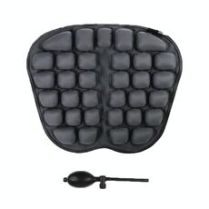 IN-SC003 Cuscino sedile airbag gonfiabile per ufficio auto, stile: gonfiaggio manuale (nero)