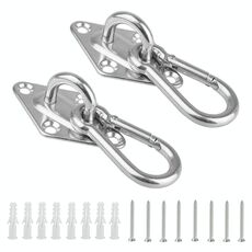 2 ganci da soffitto per sacchi di sabbia in acciaio inossidabile 304 da 8 mm per impieghi gravosi