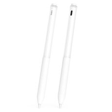 Per Redmi Smart Pen 2 pezzi/set trasparente Jelly Series penna stilo custodia protettiva in silicone (bianco)
