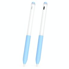 Per Redmi Smart Pen 2 pezzi/set trasparente Jelly Series penna stilo custodia protettiva in silicone (azzurro cielo)