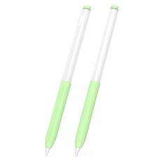 Per vivo Pencil 2S / iQOO Air 2S 2 pezzi/set trasparente Jelly Series penna stilo custodia protettiva in silicone (verde matcha)
