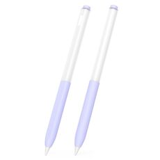 Per vivo Pencil 2S / iQOO Air 2S 2 pezzi/set trasparente Jelly Series penna stilo custodia protettiva in silicone (viola lavanda)
