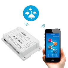 Sonoff 4CH Pro 433 MHz Telecomando + WiFi Smart Timer Switch, interblocco / autobloccante, 3 modalità di lavoro, compatibile con Alexa e Google Home, supporto iOS e Android