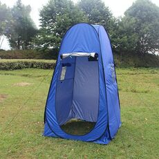 Aotu AT6516 Tenda da bagno con cambio di vestiti con finestra, dimensioni: 195x150x150cm (blu)