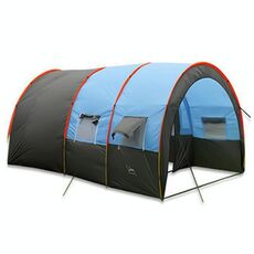 KLM-3017 Tenda a tunnel da campeggio per gruppo impermeabile a doppio strato ultragrande per 5-8 persone