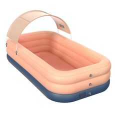 Piscina gonfiabile automatica senza fili in PVC per uso domestico Piscina per bambini Piscina grande piscina all'aperto in plastica con tettoia, dimensioni: 2,6 m