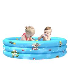 Piscina gonfiabile con palline per piscina per bambini da interni ed esterni a tre anelli, dimensioni: 90 x 30 cm (Blue Star Alliance)