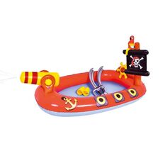 Home Grande Cartoon Animal Dama Drama Piscina Acqua Spruzzo gonfiabile Piscina Slide Pool (Pirata)