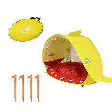 Tenda da spiaggia per baby con piscina Portable pieghevole da sole, colore: giallo squalo