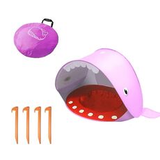 Tenda da spiaggia per baby con piscina Portable pieghevole da sole, colore: rosa balena