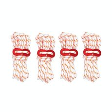 Asta di supporto da campeggio riflettente antivento per campeggio all'aperto CLS da 4 pezzi (bianco antiriflesso)