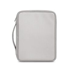Baona BN-Q015 Borsa per tablet palmare impermeabile con assorbimento degli urti in pelle, dimensioni: 12,9 pollici (grigio)