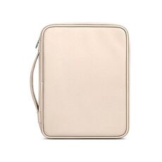 Baona BN-Q015 Borsa per tablet palmare impermeabile con assorbimento degli urti in pelle, dimensioni: 12,9 pollici (albicocca)