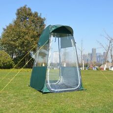 ZL8801 Tenda parasole antipioggia per pesca all'aperto pieghevole singola con doppie porte (verde)