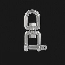 M12 OX Tipo 304 Acciaio inossidabile Rotazione a 360 gradi Catena a forma di 8 Anello elastico Gancio di collegamento Girevole