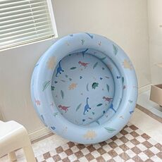 Baby Swimming Round Pool Summer Kids Water Toys Vasca da bagno gonfiabile, dimensioni: NO.90 (dinosauro blu)