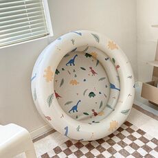 Baby Swimming Round Pool Summer Kids Water Toys Vasca da bagno gonfiabile, dimensioni: NO.150 (dinosauro beige)