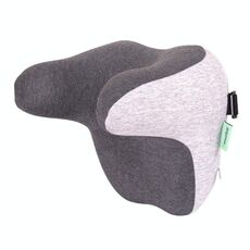 Cuscino cervicale per seggiolino auto, cuscino di supporto per collo in memory foam per poggiatesta per auto (grigio)