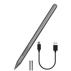 Per Microsoft Surface Pro/Go/Laptop/Book Penna capacitiva anti-touch per scrittura a mano (grigio)