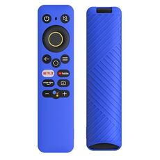 Per Realme TV 30 pollici / 40 pollici Copertura protettiva in silicone a tinta unita (blu scuro)