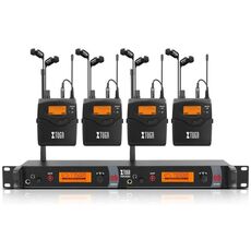XTUGA RW2080 – Sistema Wireless In-Ear Monitor UHF con 4 Bodypack EDA005143702B 6922238311997
