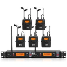 XTUGA RW2080 – Sistema Wireless In-Ear Monitor UHF con 5 Bodypack (Spina Europea) EDA005143703B 6922078738488